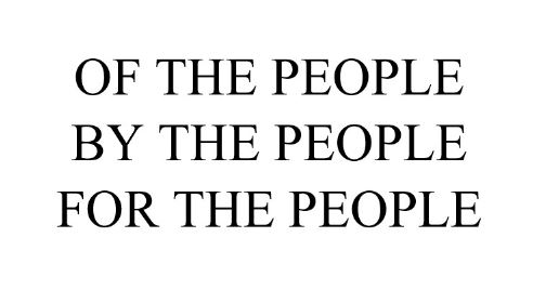 For the People by the People